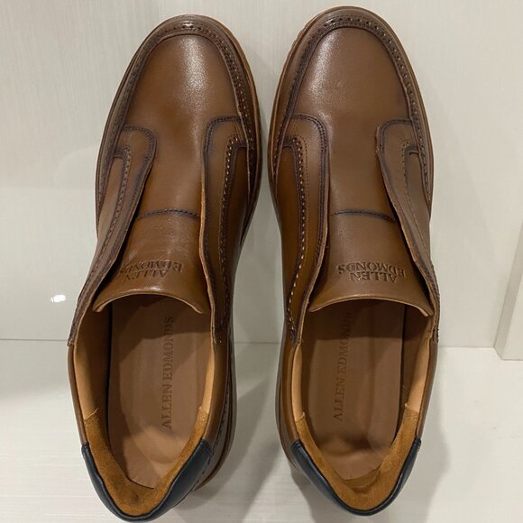 Brand New never worn Size 11 ALLEN EDMONDS Beckett Leather Slip-On Sneakers - Picture 2 of 9